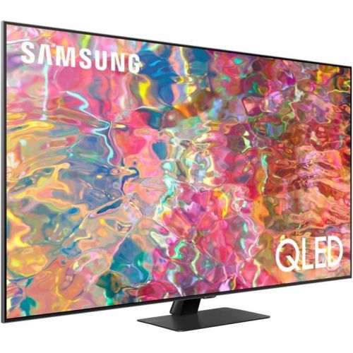 삼성 Samsung QN55Q80BAFXZA 55 4K Ultra HD Smart TV with a Samsung HW-B550 2.1ch Soundbar and Subwoofer with Dolby Audio (2022)