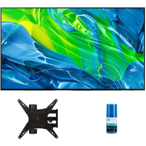 삼성 Samsung QN55S95BAFXZA 55 Quantum OLED HDR UHD 4K Smart TV with a Walts TV Medium Full Motion Mount for 32-65 Compatible TVs and a Walts HDTV Screen Cleaner Kit (2022)