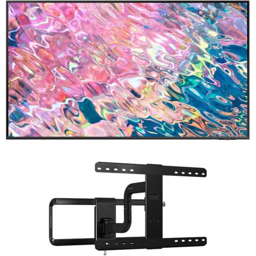 삼성 Samsung QN75Q60BAFXZA 75 QLED Quantum HDR 4K Smart TV with a Sanus VLF525-B1 Full-Motion Premium Series Mount for 50-82 Flat Screen TVs (2022)