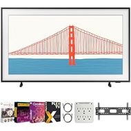 Samsung QN43LS03AA 43 Inch The Frame QLED 4K Smart TV 2021 Bundle with Premiere Movies Streaming 2020 + 37-100 Inch TV Wall Mount + 6-Outlet Surge Adapter + 2X 6FT 4K HDMI 2.0 Cabl