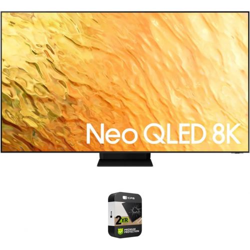 삼성 Samsung QN65QN800B 65 Inch QN800B Neo QLED 8K Smart TV 2022 Bundle with Premium 2 YR CPS Enhanced Protection Pack