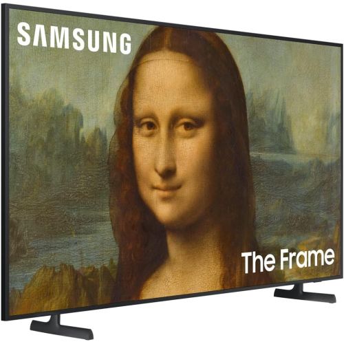삼성 Samsung QN55LS03BA 55 inch The Frame QLED 4K UHD Quantum HDR Smart TV (2022) Bundle with Samsung 55 Customizable Bezel Modern Brown