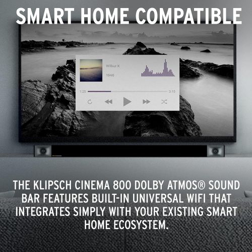 삼성 Samsung QN60Q60BAFXZA 60 QLED Quantum HDR 4K Smart TV with a Klipsch CINEMA-800 3.1 Dolby Atmos Soundbar with 10 Wireless Subwoofer (2022)