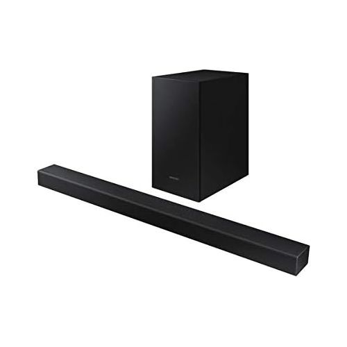 삼성 Samsung HW T450 Soundbar Speaker (2.1 Channels, 300 W, DTS, Dolby Digital, Active Subwoofer, Wired & Wireless)