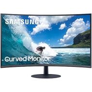[아마존베스트]Samsung C32T550FDU curved monitor, 1920 x 1080 pixels, 16:9 format, 75 Hz, 4 ms, 1000R, dual monitor suitable, PC monitor, AMD FreeSync, dark blue grey