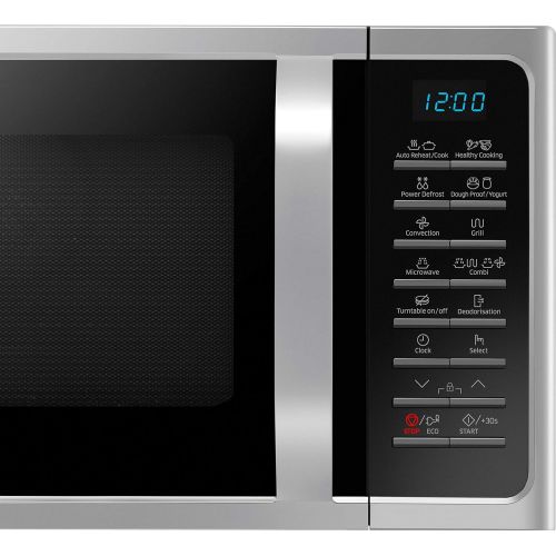 삼성 [아마존베스트]Samsung MC28H5015AS/EG Combination Microwave with Grill and Hot Air / 900 W / 28 L Extra Large / 51.7 cm Wide / Yeast Dough/Yoghurt Program / Silver