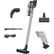 Samsung Jet 75 Stick Cordless Lightweight Vacuum Cleaner with Removable Long Lasting Battery and 200 Air Watt Suction Power, Complete with 180 Deg Swivel Brush, Titan Silver