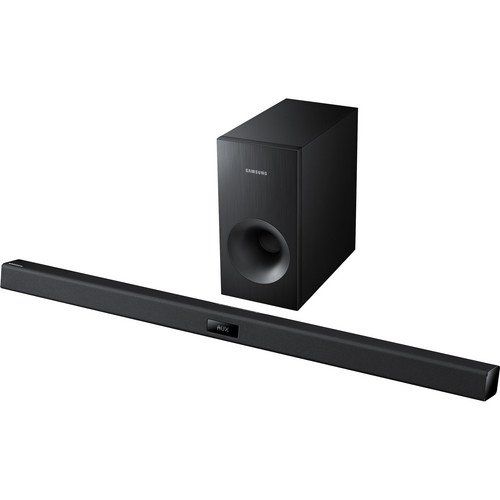 삼성 Samsung 2.1 Channel 120 Watts Soundbar System with 60 Watt Subwoofer, Bluetooth,Black Finish