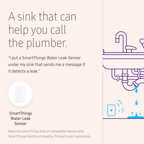 삼성 Samsung SmartThings Home Monitoring Kit with Bonus Water Leak Sensor