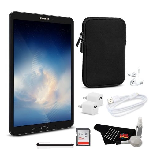 삼성 Samsung Galaxy Tab A T580 10.1 Inch, 16GB Tablet Wi-Fi Only (Black, SM-T580NZKAXAR) Bundle with 1 Year Extended Warranty + 32GB Micro SD Memory Card