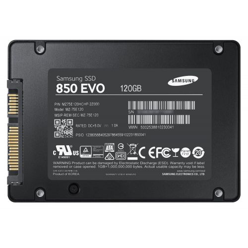 삼성 Samsung 850 EVO - 120GB - 2.5-Inch SATA III Internal SSD (MZ-75E120BAM)