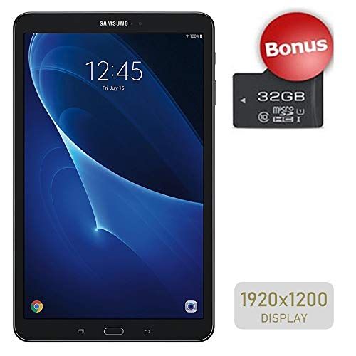 삼성 Samsung Galaxy Tab A 10.1’’ Touchscreen (1920x1200) Wi-Fi Tablet, Octa-Core 1.6GHz Processor, 2GB RAM, 16GB Memory, Dual Cameras, Bluetooth, 32GB MicroSD Card, Android OS, Choose Y