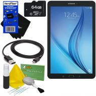 Samsung Galaxy Tab E 9.6 16GB Wi-Fi Tablet (Black) SM-T560NZKUXAR + 64GB MicroSD High Capacity Memory Card + USB Cable + 5pc Deluxe Cleaning Kit + HeroFiber Ultra Gentle Cleaning C