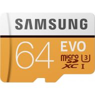 Samsung 100MBs (U3) MicroSD EVO Memory Card with Adapter 64 GB (MB-MP64GAAM)