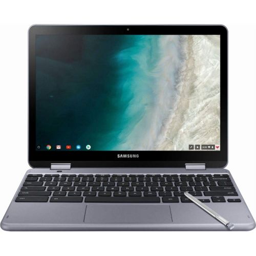 삼성 2019 Flagship Business Samsung Chromebook Pro Plus 12.2 2-in-1 Full HD+ Touchscreen- Intel Dual-Core Celeron 3965Y 4GB DDR3 32GB eMMC Dual Camera Chrome OS Digitizer Pen - Up to 25
