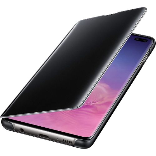 삼성 Samsung Galaxy S10+ S-View Flip Case, Black, Model:EF-ZG975CBEGUS