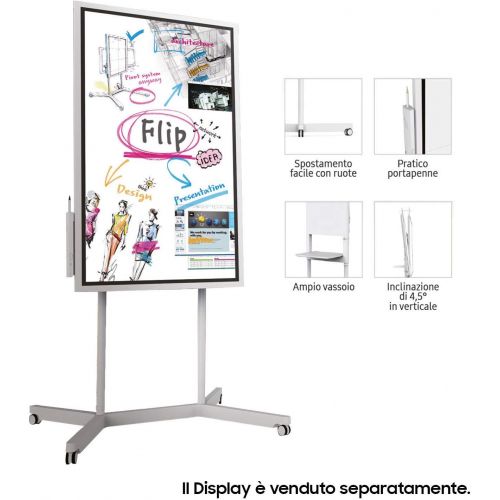  Samsung Business FLIP 55in All-in-One Digital Flipchart Collaborative Display (Stand/Cart)