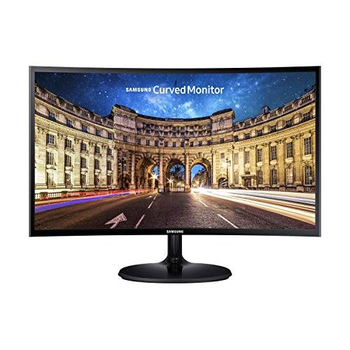 삼성 Samsung Business Samsung CF390 Series 27 inch FHD 1920x1080 Curved Desktop Monitor for Business, HDMI, VGA, VESA mountable, 3-Year Warranty, TAA (C27F390FHN), Black