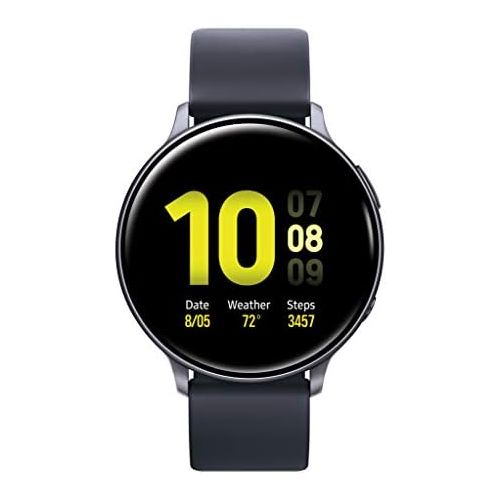 삼성 [아마존핫딜][아마존 핫딜] Samsung Galaxy Watch Active2 W/ Enhanced Sleep Tracking Analysis, Auto Workout Tracking, and Pace Coaching (44mm), Aqua Black - US Version with Warranty