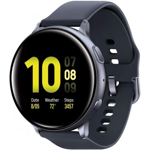 삼성 [아마존핫딜][아마존 핫딜] Samsung Galaxy Watch Active2 W/ Enhanced Sleep Tracking Analysis, Auto Workout Tracking, and Pace Coaching (44mm), Aqua Black - US Version with Warranty