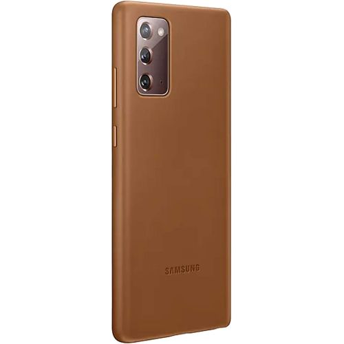 삼성 Samsung Electronics Samsung Official Galaxy Note 20 Series Leather Back Cover (Brown, Note 20)