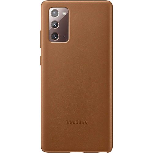 삼성 Samsung Electronics Samsung Official Galaxy Note 20 Series Leather Back Cover (Brown, Note 20)