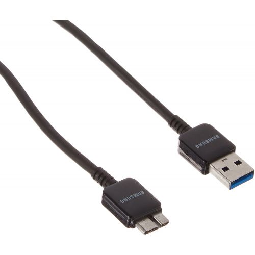 삼성 Samsung Electronics Samsung 5-Feet USB 3.0 Charging Sync Data Cable for Samsung Galaxy S5/Note 3/Tab Pro 12.2/Note Pro 12.2 - Non-Retail Packaging - Black