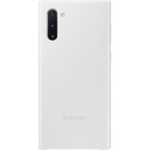 삼성 Samsung Electronics Samsung Official Galaxy Note 10 / Note 10+ Case, Leather Back Protective Cover Case (White, Galaxy Note 10)