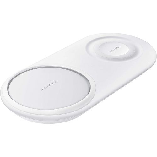 삼성 Samsung Electronics Samsung Official OEM 2019 Wireless Charger Duo Pad, Fast Charge 2.0 (White)