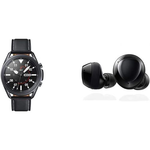  Samsung Electronics Samsung Galaxy Watch 3 (45mm, GPS, Bluetooth) Smart Watch - Mystic Black (US Version) with Samsung Galaxy Buds+ Plus, True Wireless Earbuds, Black ? US Version