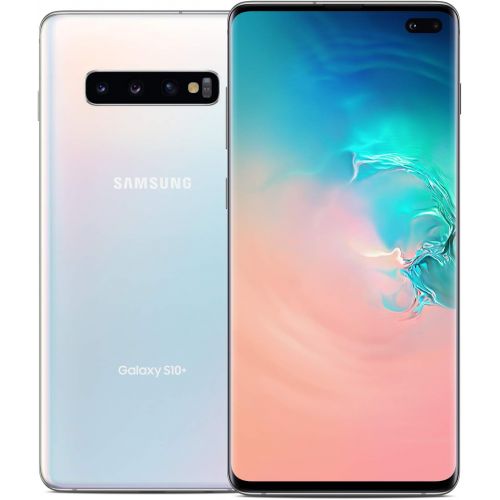  Samsung Electronics Samsung Galaxy S10+?Factory Unlocked Android Cell Phone US Version 128GB of Storage Fingerprint ID and Facial Recognition Long-Lasting Battery Prism White