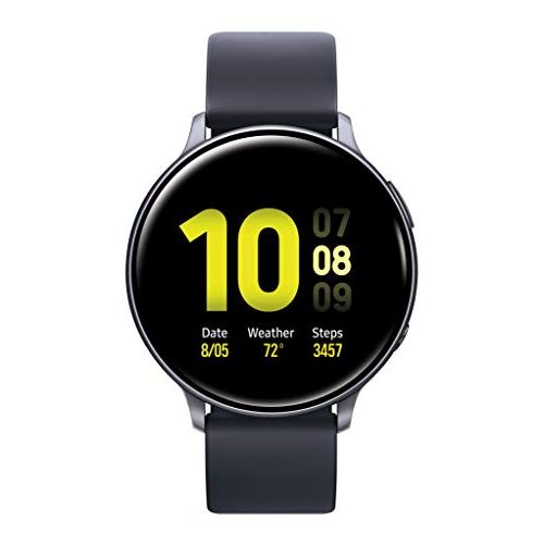 삼성 Samsung Electronics SAMSUNG Galaxy Watch Active 2 Smart Watch 44mm US Version GPS Bluetooth Advanced Health Monitoring Fitness Tracking Long-Lasting Battery, Aqua Black