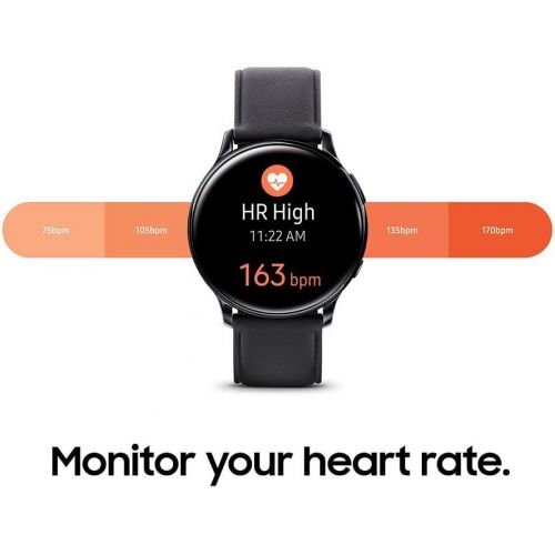 삼성 Samsung Electronics SAMSUNG Galaxy Watch Active 2 Smart Watch 44mm US Version GPS Bluetooth Advanced Health Monitoring Fitness Tracking Long-Lasting Battery, Aqua Black