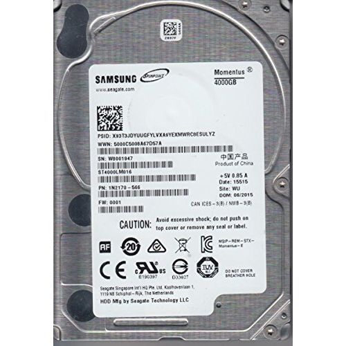 삼성 Samsung Electronics Samsung Momentus 4TB SATA III 5400 RPM 2.5-inch Hard Drive (ST4000LM016 )