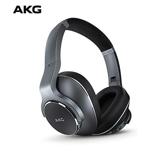 삼성 AKG N700NC Over-Ear Foldable Wireless Headphones, Active Noise Cancelling Headphones - Silver (US Version)