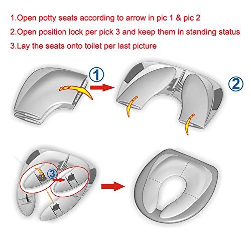  Samy Best 1pc Baby Travel Folding Potty Seat Toddler Portable Toilet Training seat Children Urinal Cushion Children Pot Chair pad/mat