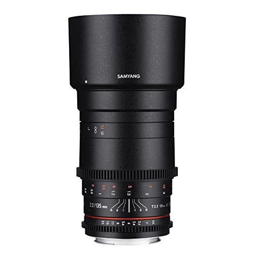  Samyang SYDS135M-N VDSLR II 135 mm f/2.2-22 Telephoto-Prime Lens for Nikon F Mount Digital SLR Cameras