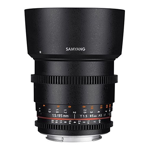  Samyang SYDS85M-N VDSLR II 85mm T1.5 Cine Lens for Nikon (FX) Cameras