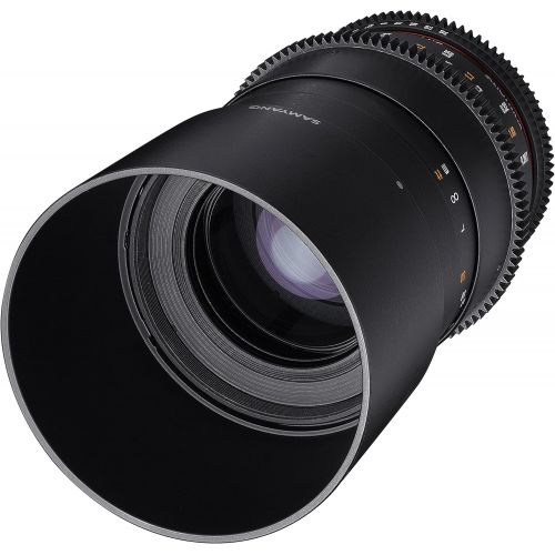  Samyang VDSLR II 100mm T3.1 ED UMC Full Frame Macro Telephoto Cine Lens for Olympus, Panasonic & BlackMagic Micro Four Thirds Cameras