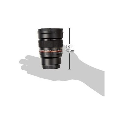  Samyang SY85M-MFT 85mm F1.4 Ultra Wide Micro Four-Thirds Mount Fixed Lens for Olympus/Panasonic Micro 4/3 Cameras