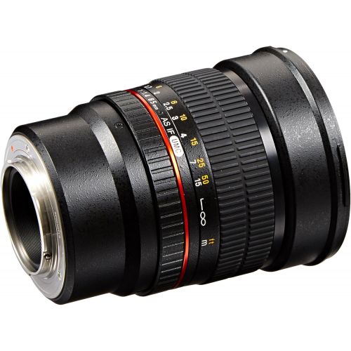  Samyang SY85M-MFT 85mm F1.4 Ultra Wide Micro Four-Thirds Mount Fixed Lens for Olympus/Panasonic Micro 4/3 Cameras