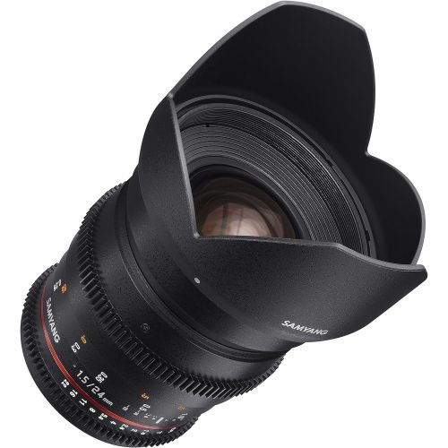  Samyang SYDS24M-MFT VDSLR II 24mm T1.5 Wide-Angle Cine Lens for Olympus/Panasonic Micro 4/3 Cameras