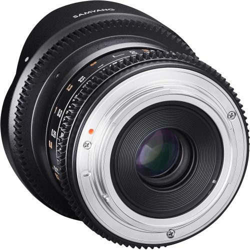  Samyang VDSLR II 12mm T3.1 Ultra Wide Cine Fisheye Lens for Nikon DSLR Cameras - Full Frame Compatible
