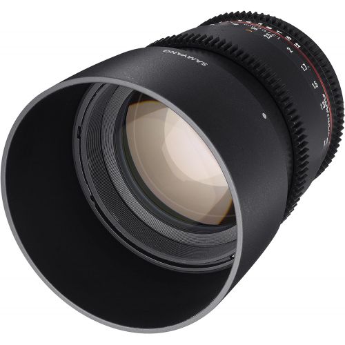  Samyang SYDS85M-NEX VDSLR II 85mm T1.5 Cine Lens for Sony Alpha E-Mount Cameras (FE)