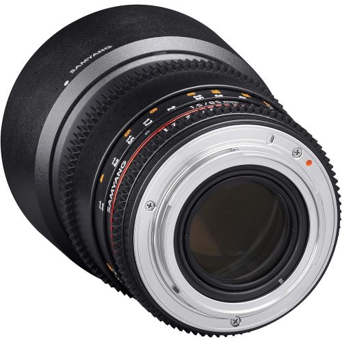  Samyang SYDS85M-NEX VDSLR II 85mm T1.5 Cine Lens for Sony Alpha E-Mount Cameras (FE)