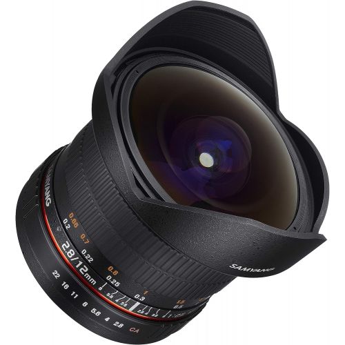  Samyang 12mm F2.8 Ultra Wide Fisheye Lens for Pentax DSLR Cameras- Full Frame Compatible