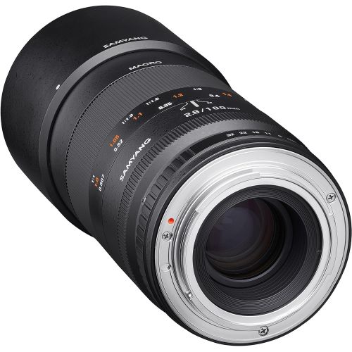  Samyang 100mm F2.8 ED UMC Full Frame Telephoto Macro Lens for Sony E-Mount Interchangeable Lens Cameras