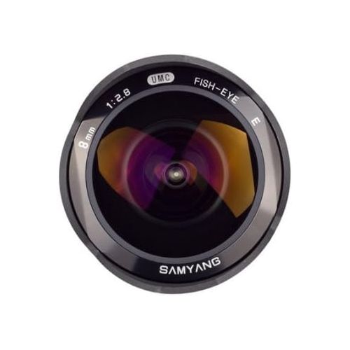  Samyang 8mm F2.8 UMC Fisheye II (Black) Lens for Canon EF-M Mount Compact System Cameras