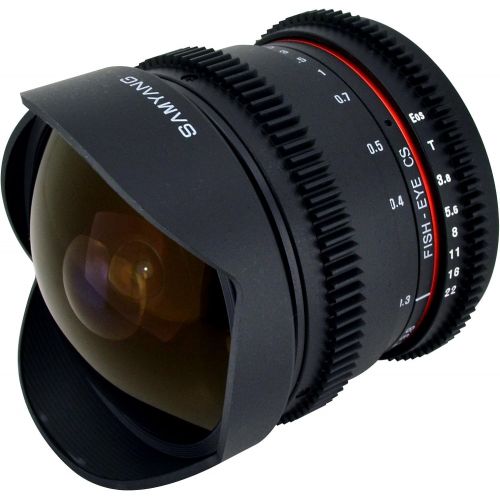  Samyang Cine SY8MV-N 8mm T3.8 Cine for Nikon Video DSLR with Declicked Aperture