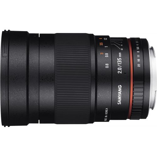  Samyang 135mm f2.0 ED UMC Telephoto Lens for Nikon Digital SLR Cameras